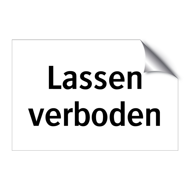 Lassen verboden & Lassen verboden & Lassen verboden & Lassen verboden