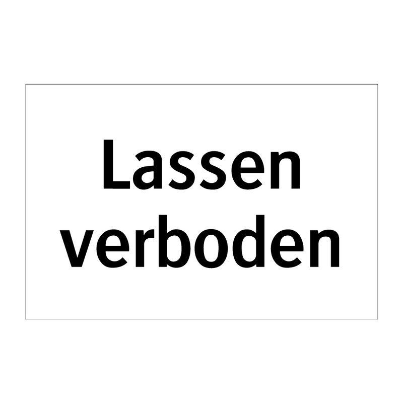 Lassen verboden & Lassen verboden & Lassen verboden & Lassen verboden & Lassen verboden