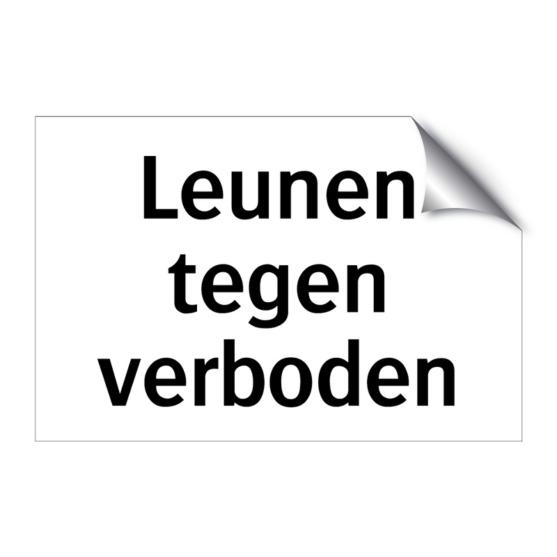 Leunen tegen verboden & Leunen tegen verboden & Leunen tegen verboden & Leunen tegen verboden