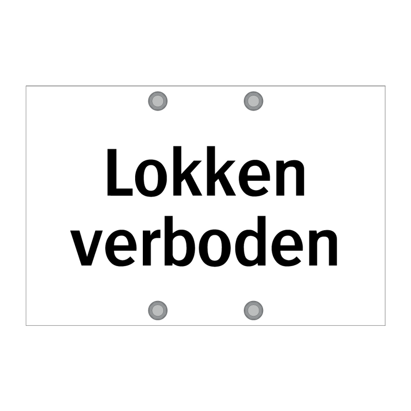 Lokken verboden & Lokken verboden & Lokken verboden & Lokken verboden & Lokken verboden