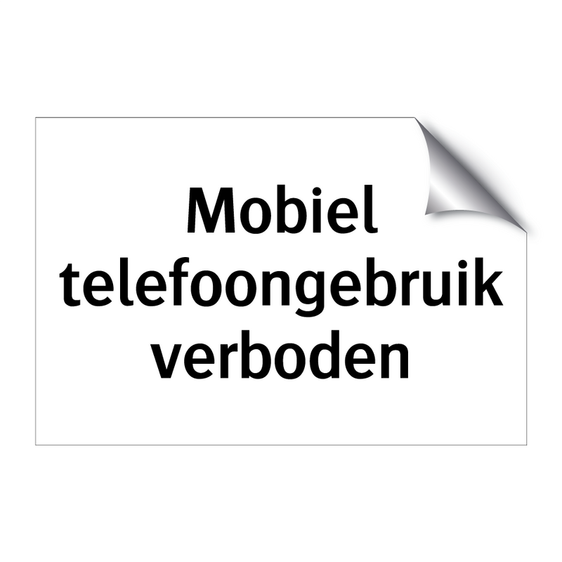 Mobiel telefoongebruik verboden & Mobiel telefoongebruik verboden & Mobiel telefoongebruik verboden