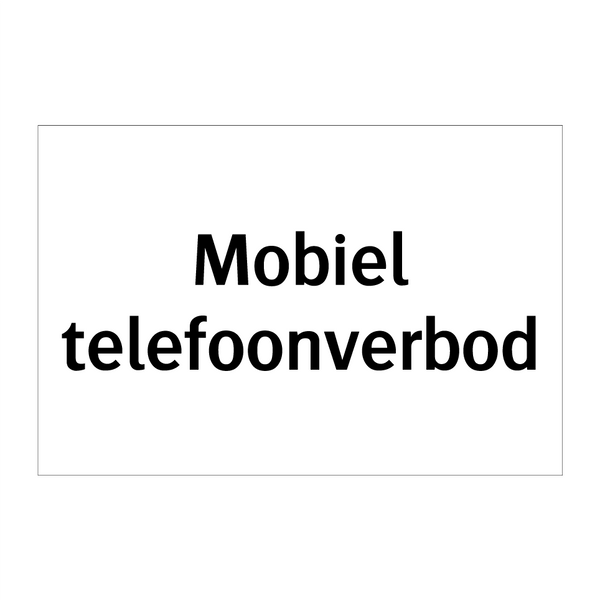 Mobiel telefoonverbod & Mobiel telefoonverbod & Mobiel telefoonverbod & Mobiel telefoonverbod