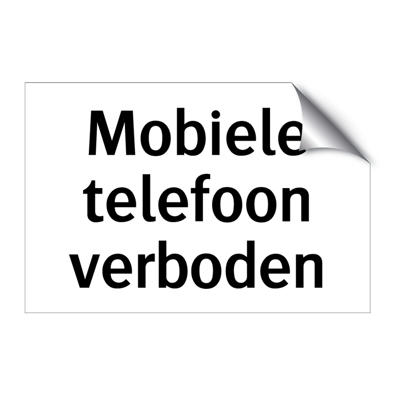 Mobiele telefoon verboden & Mobiele telefoon verboden & Mobiele telefoon verboden