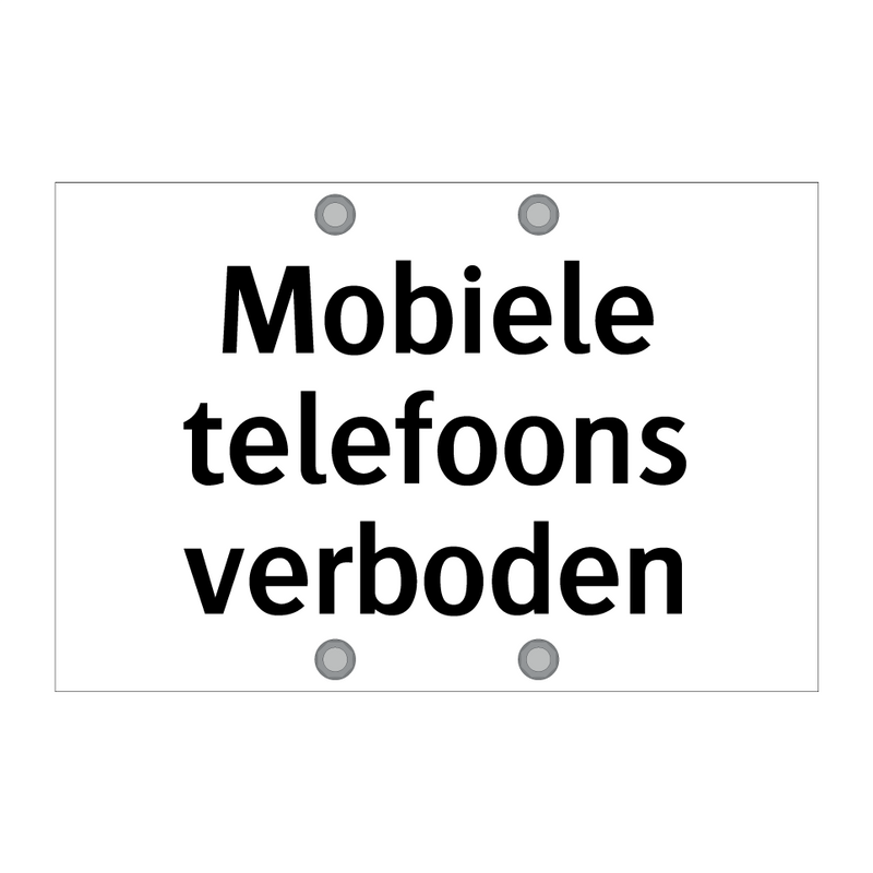 Mobiele telefoons verboden & Mobiele telefoons verboden & Mobiele telefoons verboden