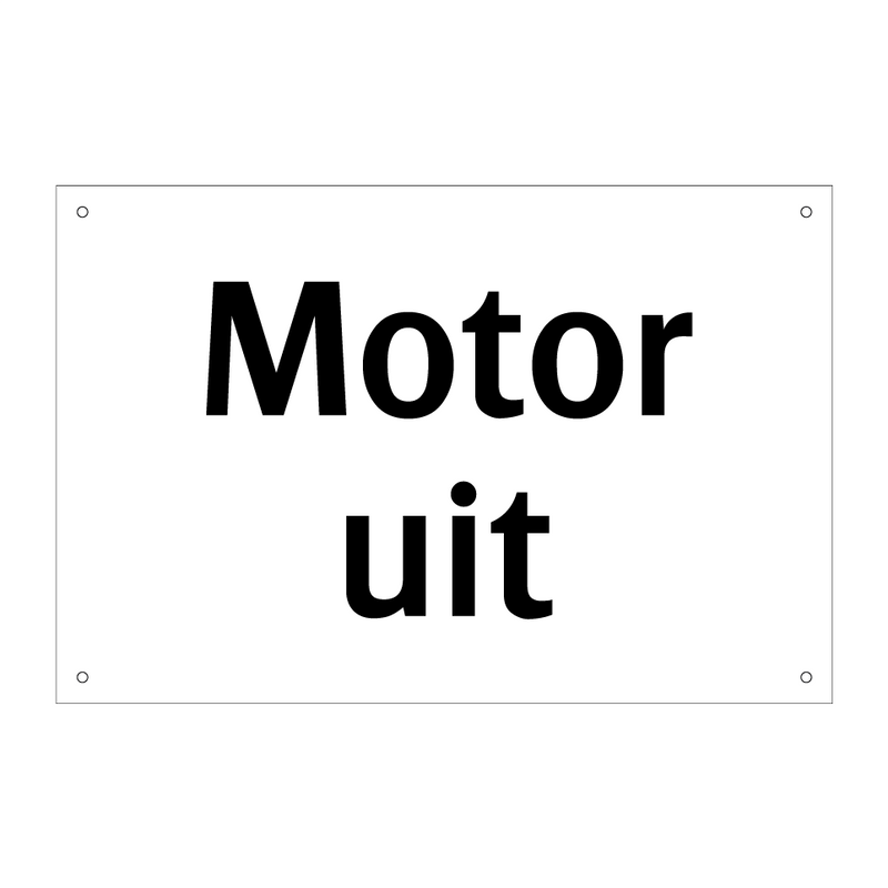 Motor uit & Motor uit & Motor uit & Motor uit & Motor uit & Motor uit & Motor uit & Motor uit