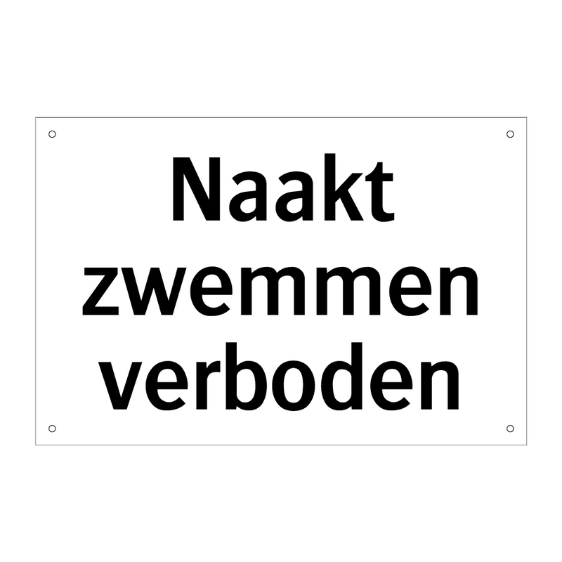 Naakt zwemmen verboden & Naakt zwemmen verboden & Naakt zwemmen verboden & Naakt zwemmen verboden