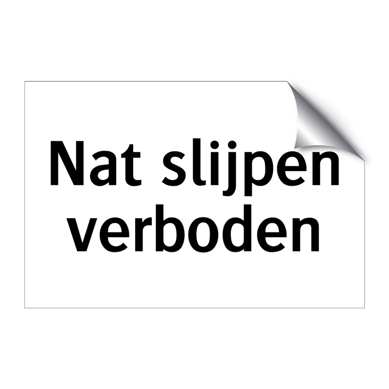 Nat slijpen verboden & Nat slijpen verboden & Nat slijpen verboden & Nat slijpen verboden