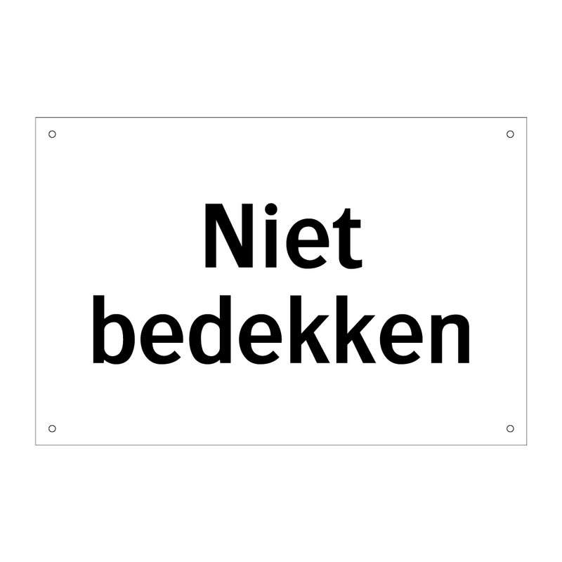 Niet bedekken & Niet bedekken & Niet bedekken & Niet bedekken & Niet bedekken & Niet bedekken