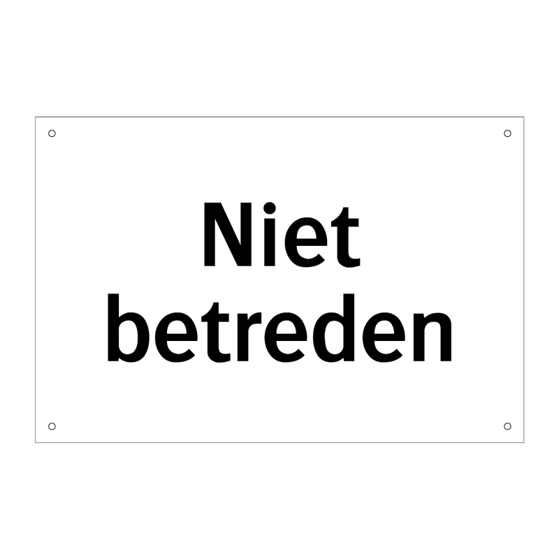 Niet betreden & Niet betreden & Niet betreden & Niet betreden & Niet betreden & Niet betreden