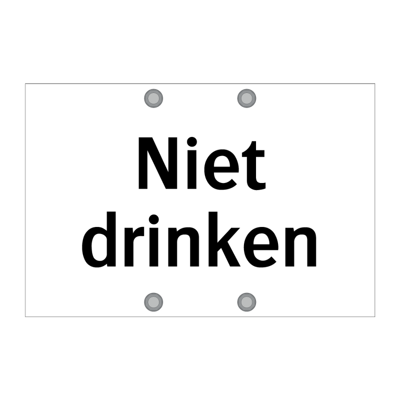 Niet drinken & Niet drinken & Niet drinken & Niet drinken & Niet drinken