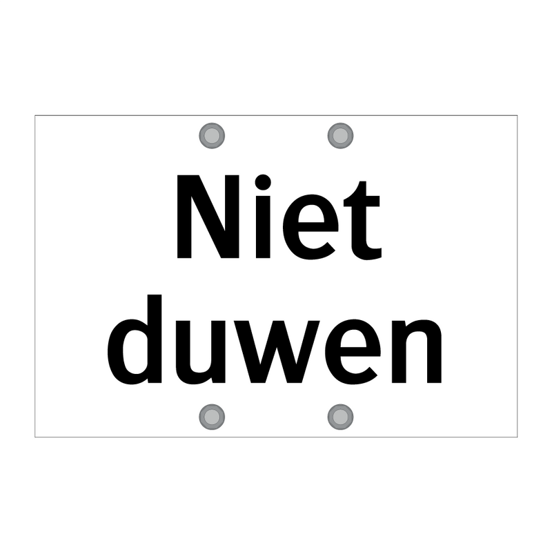 Niet duwen & Niet duwen & Niet duwen & Niet duwen & Niet duwen