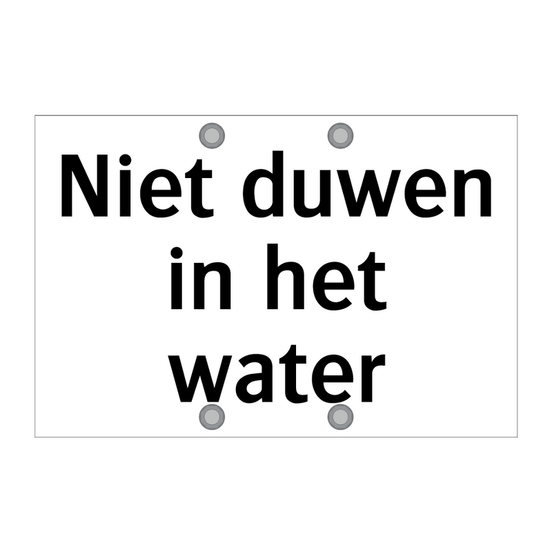 Niet duwen in het water & Niet duwen in het water & Niet duwen in het water