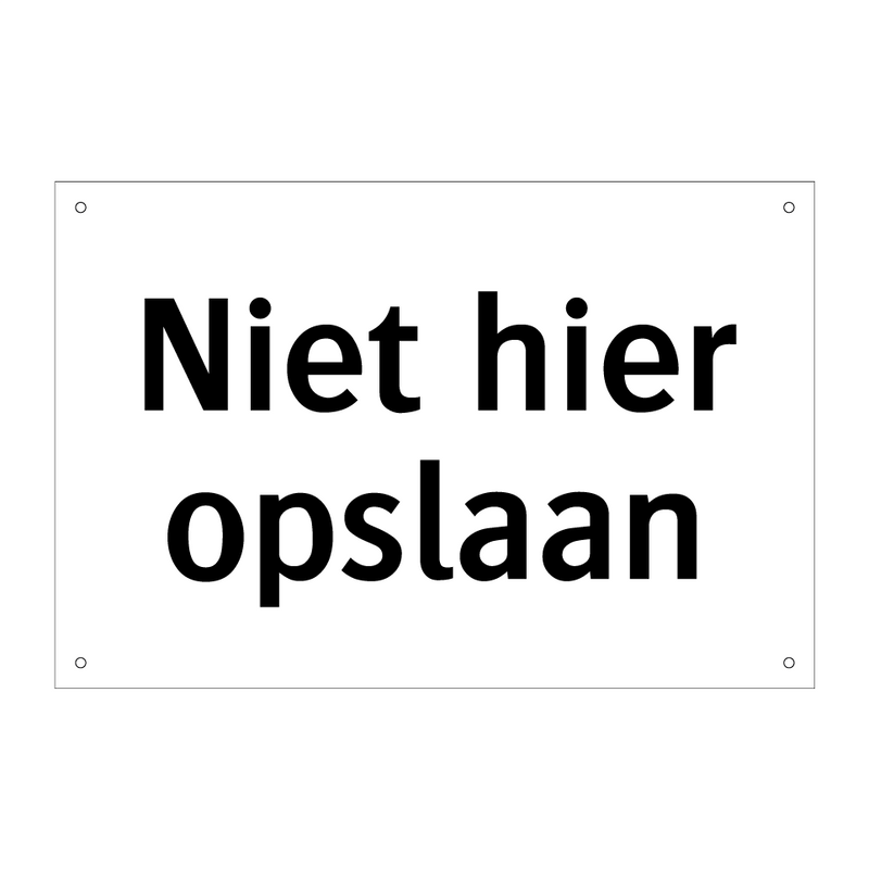 Niet hier opslaan & Niet hier opslaan & Niet hier opslaan & Niet hier opslaan & Niet hier opslaan