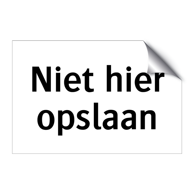 Niet hier opslaan & Niet hier opslaan & Niet hier opslaan & Niet hier opslaan