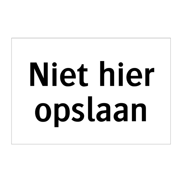 Niet hier opslaan & Niet hier opslaan & Niet hier opslaan & Niet hier opslaan & Niet hier opslaan