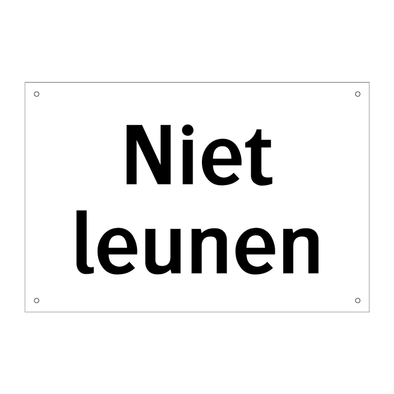 Niet leunen & Niet leunen & Niet leunen & Niet leunen & Niet leunen & Niet leunen & Niet leunen