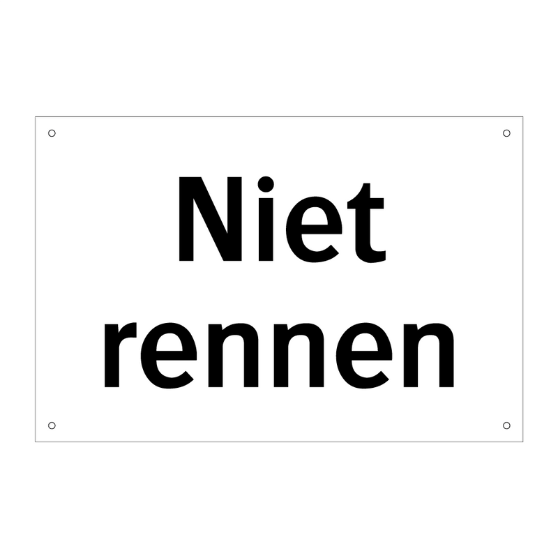 Niet rennen & Niet rennen & Niet rennen & Niet rennen & Niet rennen & Niet rennen & Niet rennen