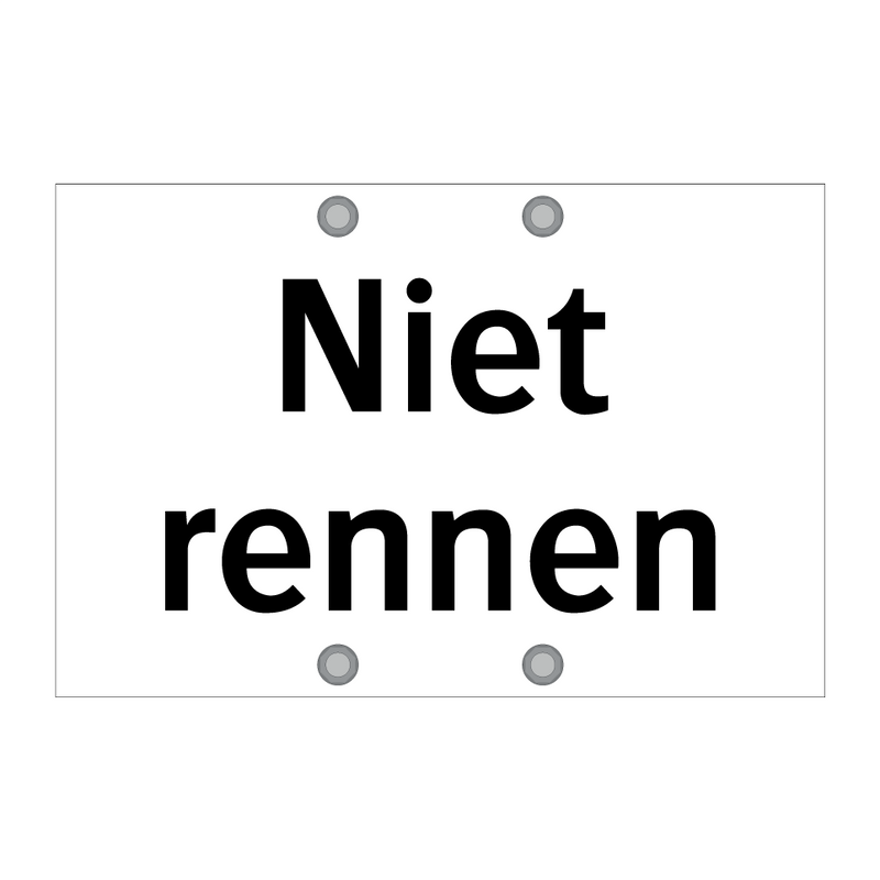 Niet rennen & Niet rennen & Niet rennen & Niet rennen & Niet rennen