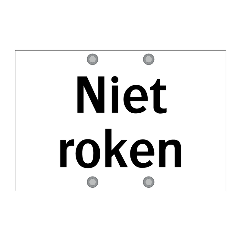 Niet roken & Niet roken & Niet roken & Niet roken & Niet roken