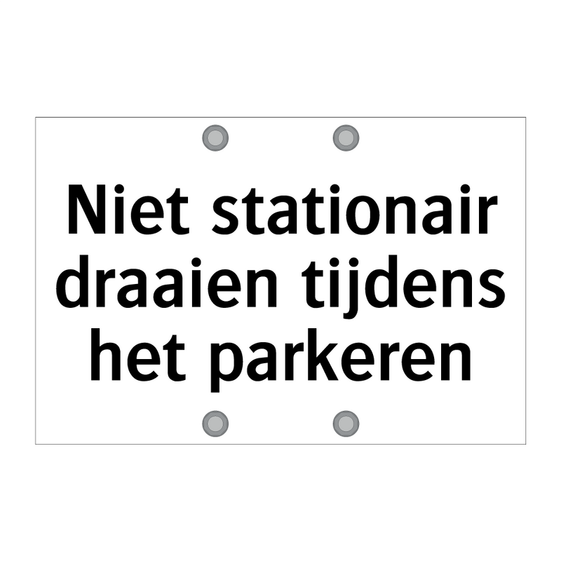 Niet stationair draaien tijdens het parkeren & Niet stationair draaien tijdens het parkeren