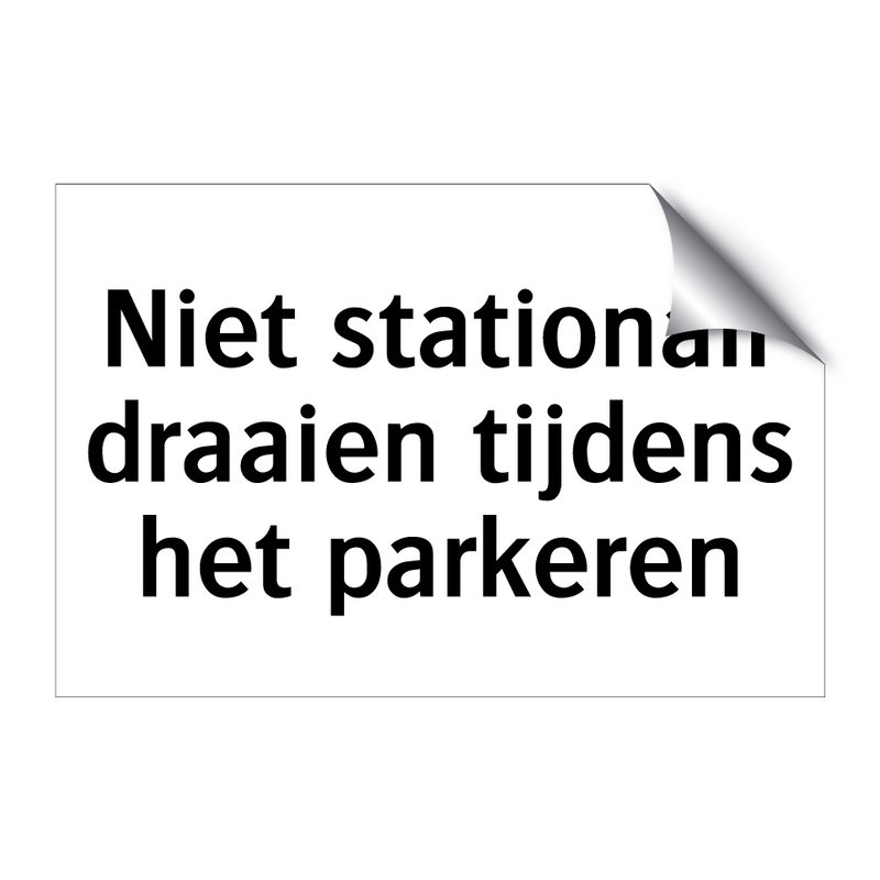 Niet stationair draaien tijdens het parkeren & Niet stationair draaien tijdens het parkeren