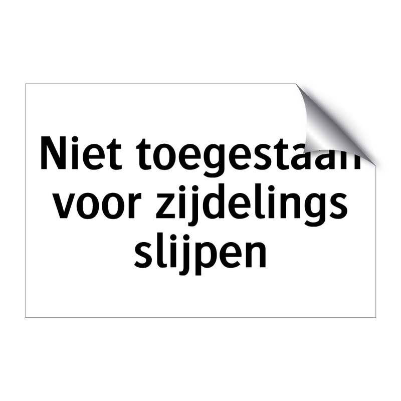 Niet toegestaan voor zijdelings slijpen & Niet toegestaan voor zijdelings slijpen