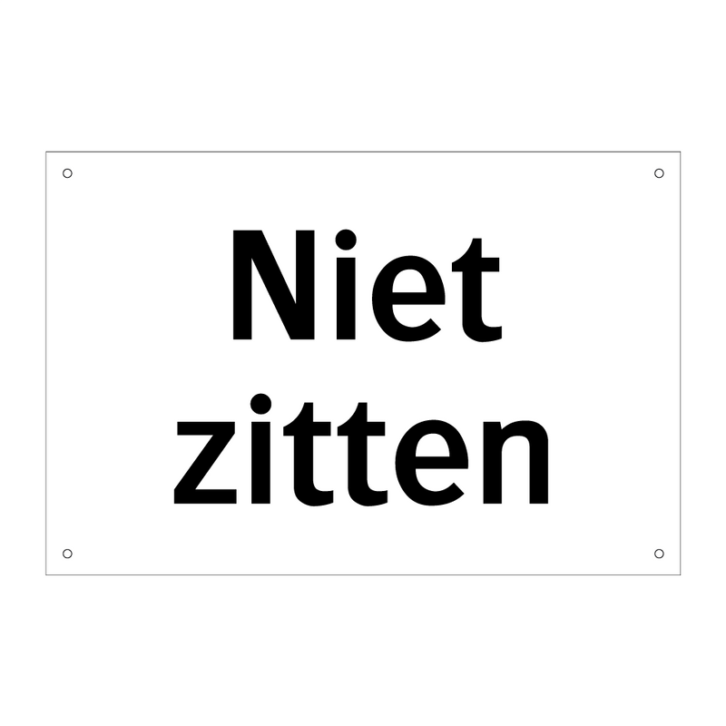 Niet zitten & Niet zitten & Niet zitten & Niet zitten & Niet zitten & Niet zitten & Niet zitten