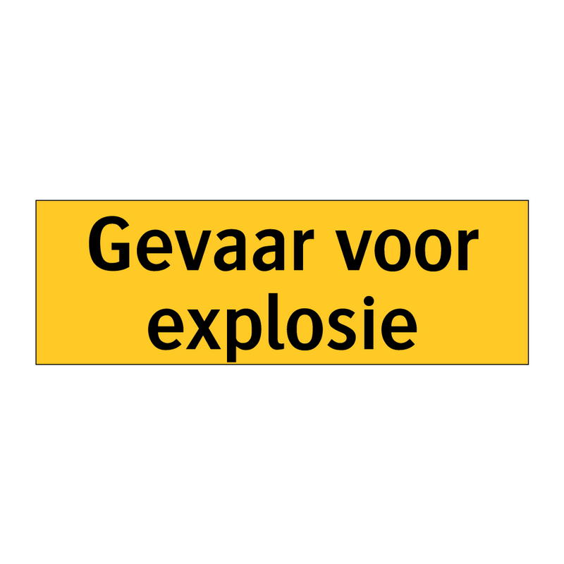 Gevaar voor explosie & Gevaar voor explosie & Gevaar voor explosie & Gevaar voor explosie