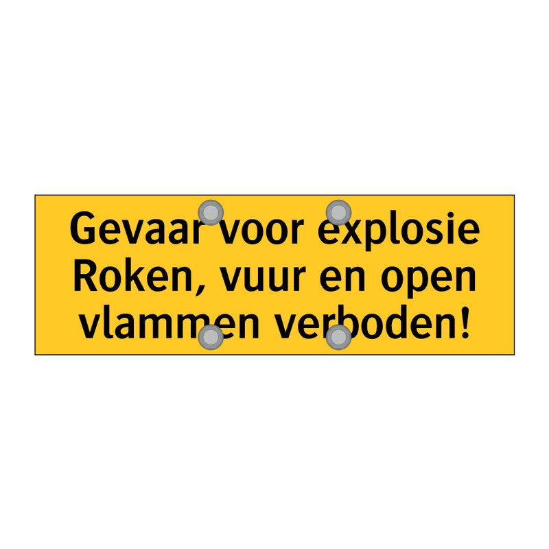 Gevaar voor explosie Roken, vuur en open vlammen /.../