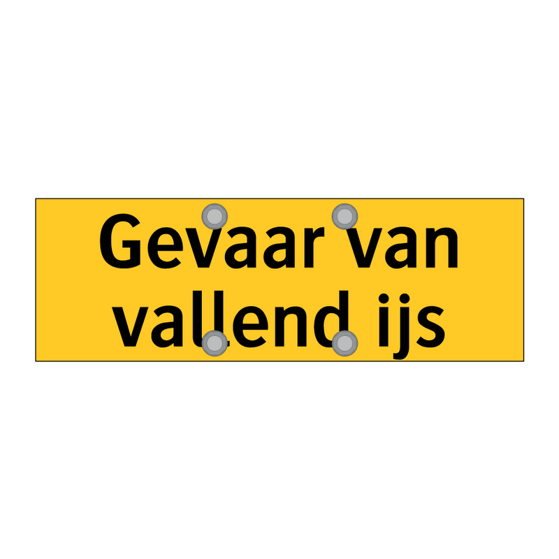 Gevaar van vallend ijs & Gevaar van vallend ijs & Gevaar van vallend ijs