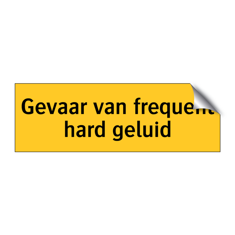 Gevaar van frequent hard geluid & Gevaar van frequent hard geluid & Gevaar van frequent hard geluid