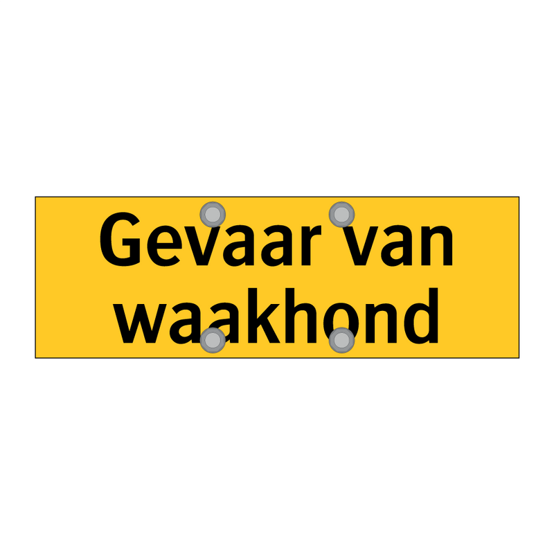 Gevaar van waakhond & Gevaar van waakhond & Gevaar van waakhond