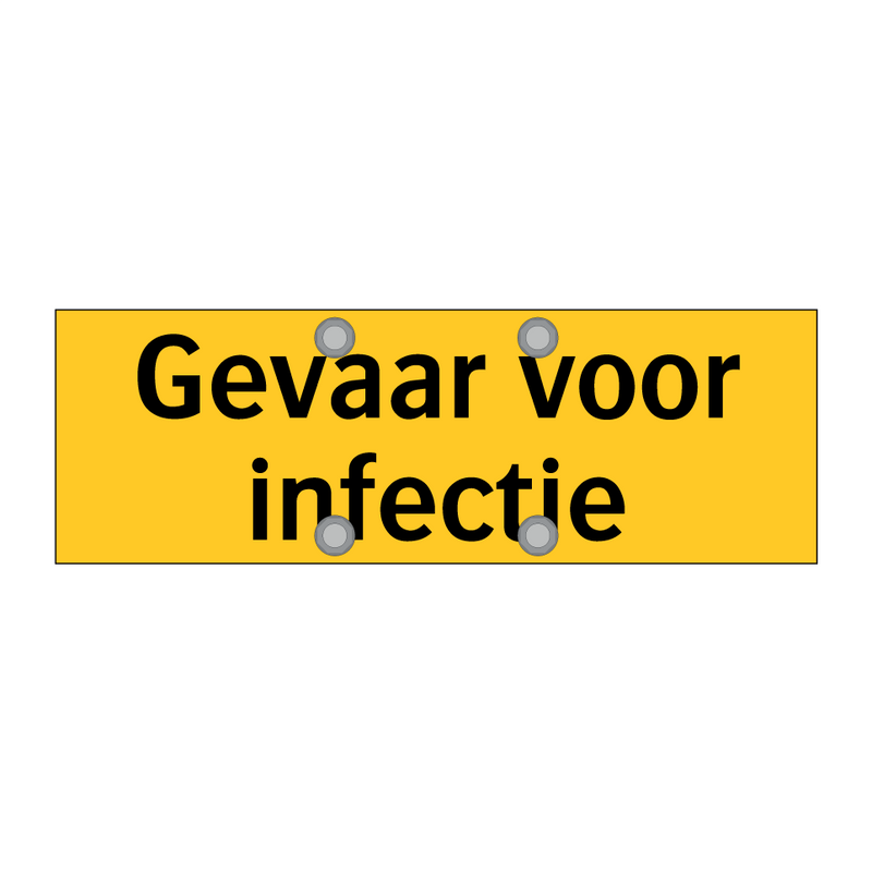 Gevaar voor infectie & Gevaar voor infectie & Gevaar voor infectie