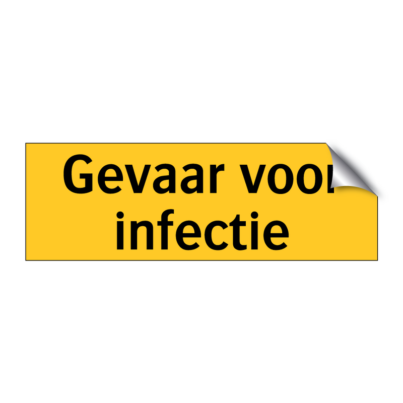 Gevaar voor infectie & Gevaar voor infectie & Gevaar voor infectie & Gevaar voor infectie