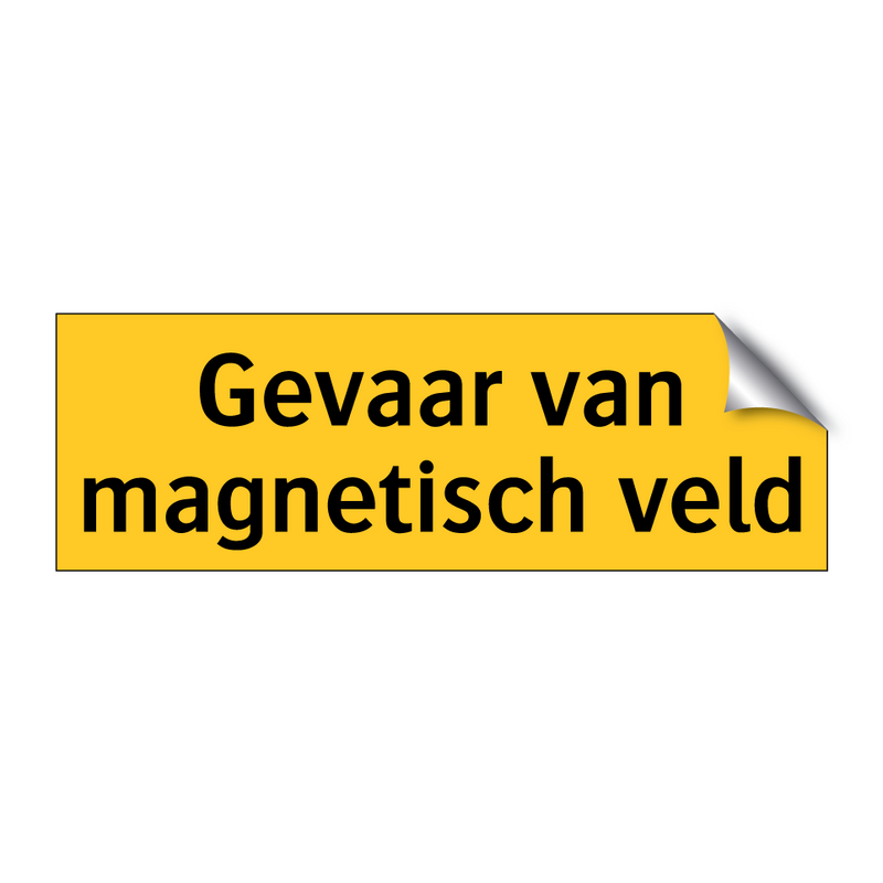 Gevaar van magnetisch veld & Gevaar van magnetisch veld & Gevaar van magnetisch veld