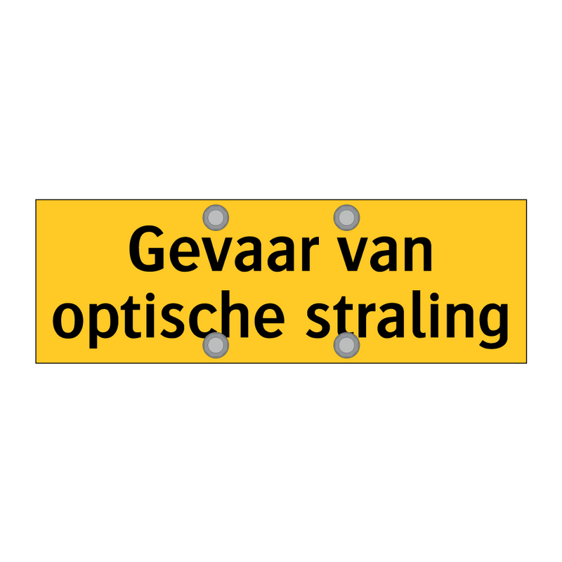 Gevaar van optische straling & Gevaar van optische straling & Gevaar van optische straling