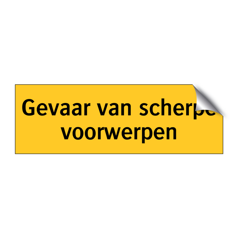 Gevaar van scherpe voorwerpen & Gevaar van scherpe voorwerpen & Gevaar van scherpe voorwerpen