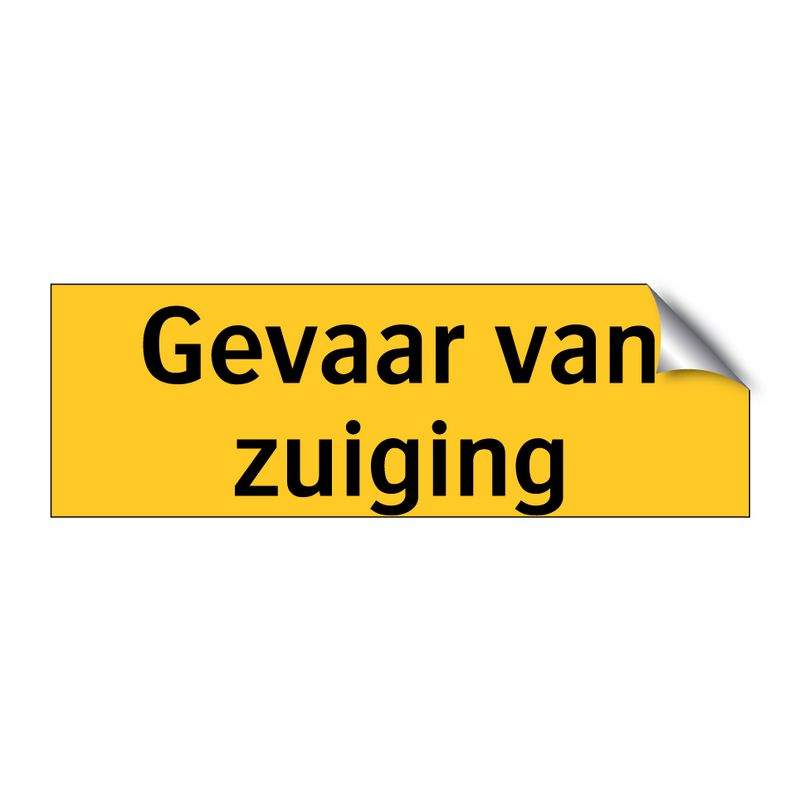 Gevaar van zuiging & Gevaar van zuiging & Gevaar van zuiging & Gevaar van zuiging