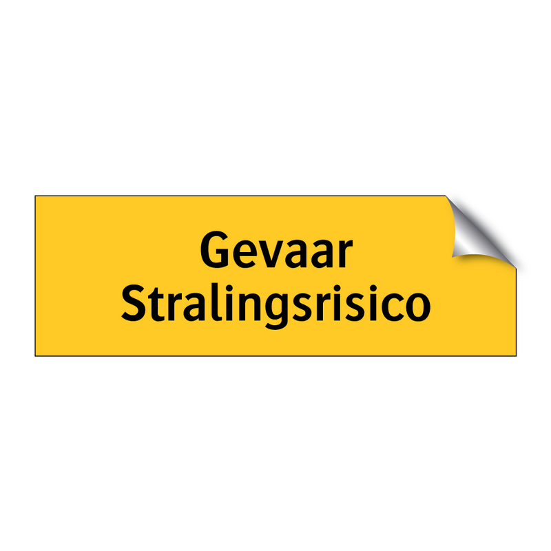 Gevaar Stralingsrisico & Gevaar Stralingsrisico & Gevaar Stralingsrisico & Gevaar Stralingsrisico