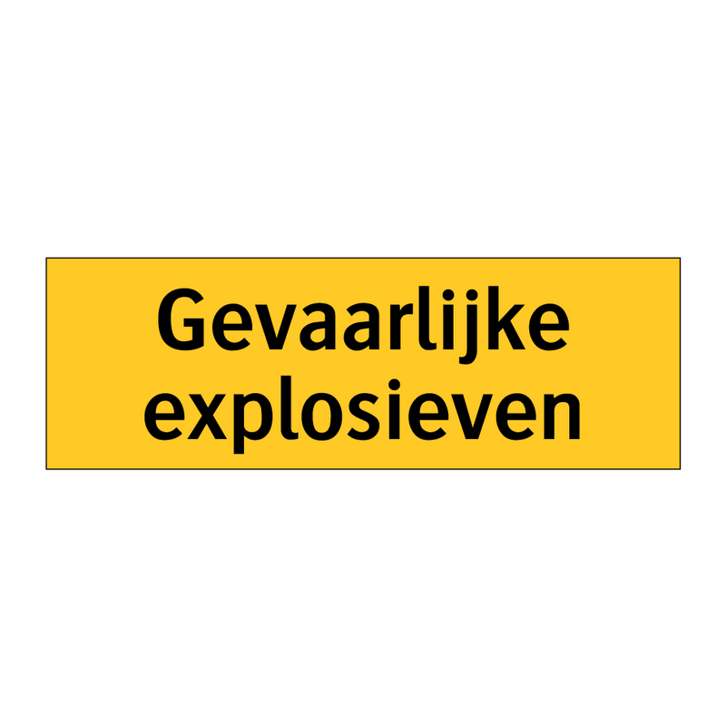 Gevaarlijke explosieven & Gevaarlijke explosieven & Gevaarlijke explosieven