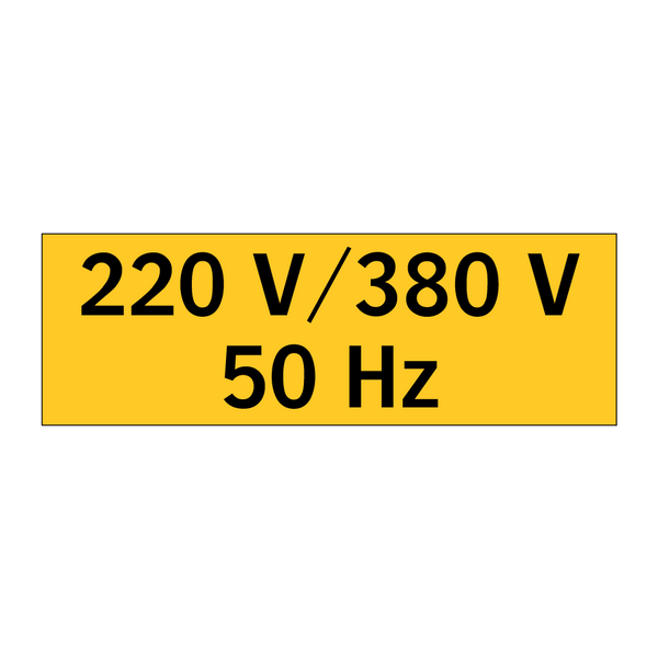 220 V/380 V 50 Hz & 220 V/380 V 50 Hz & 220 V/380 V 50 Hz & 220 V/380 V 50 Hz & 220 V/380 V 50 Hz