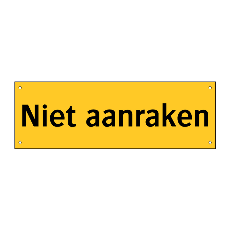 Niet aanraken & Niet aanraken & Niet aanraken & Niet aanraken & Niet aanraken & Niet aanraken