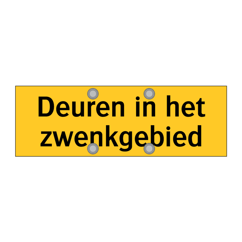 Deuren in het zwenkgebied & Deuren in het zwenkgebied & Deuren in het zwenkgebied