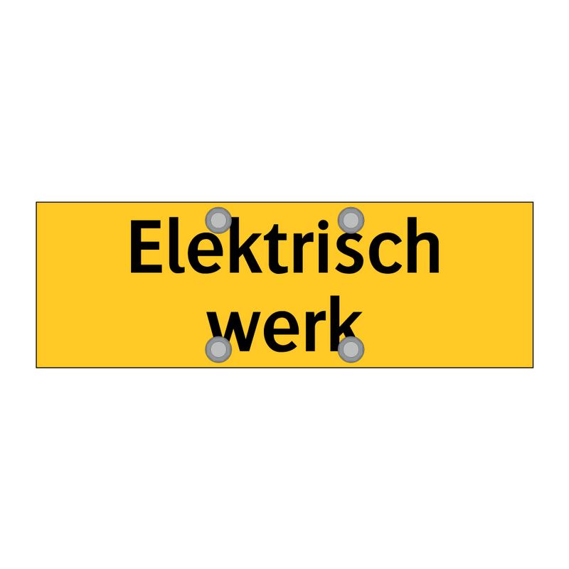 Elektrisch werk & Elektrisch werk & Elektrisch werk