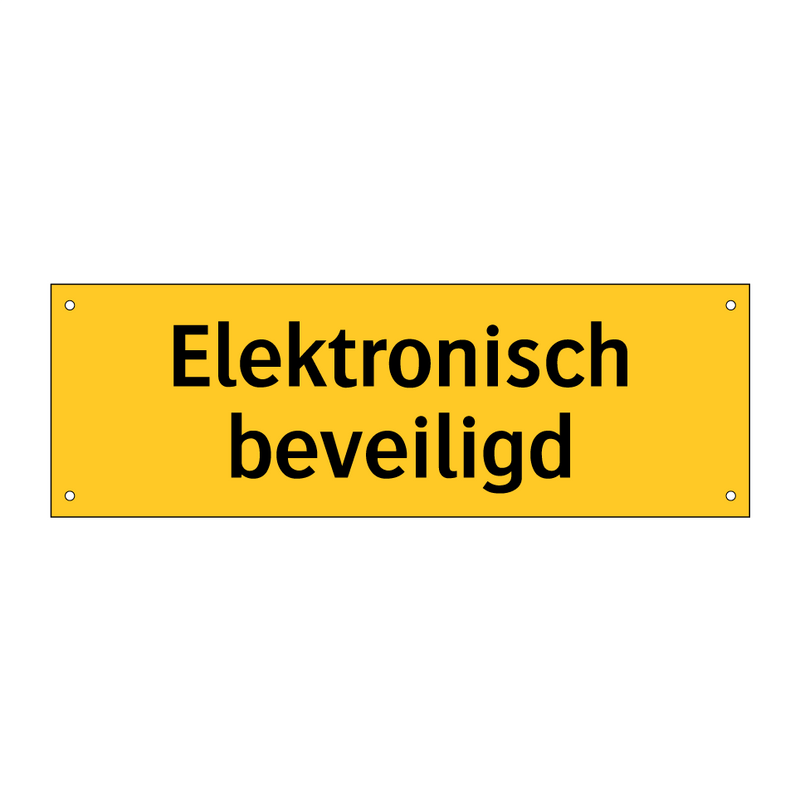 Elektronisch beveiligd & Elektronisch beveiligd & Elektronisch beveiligd & Elektronisch beveiligd