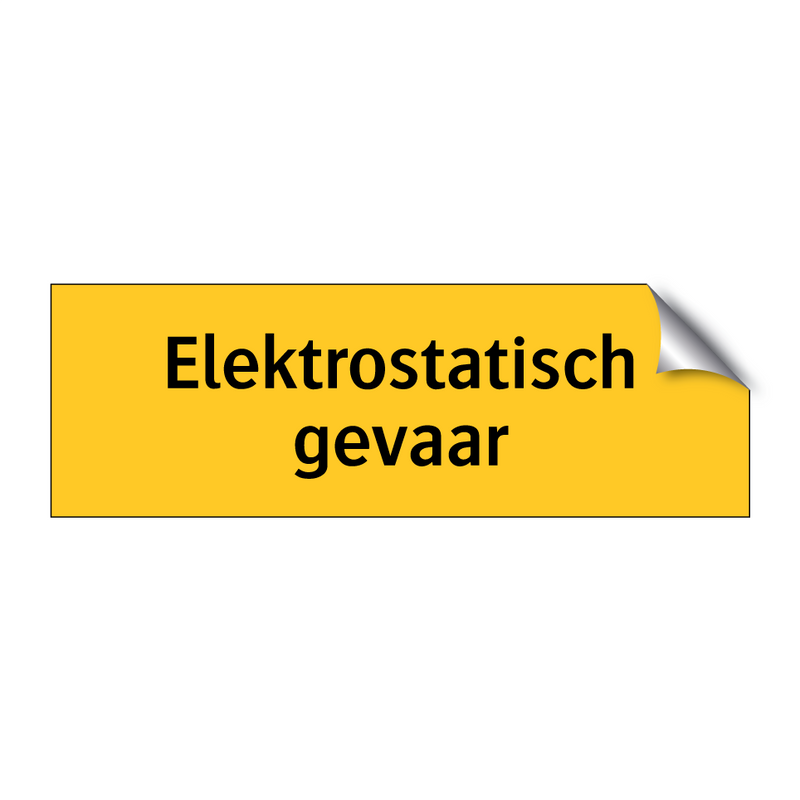 Elektrostatisch gevaar & Elektrostatisch gevaar & Elektrostatisch gevaar & Elektrostatisch gevaar