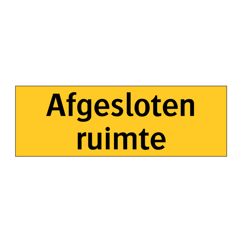 Afgesloten ruimte & Afgesloten ruimte & Afgesloten ruimte & Afgesloten ruimte & Afgesloten ruimte