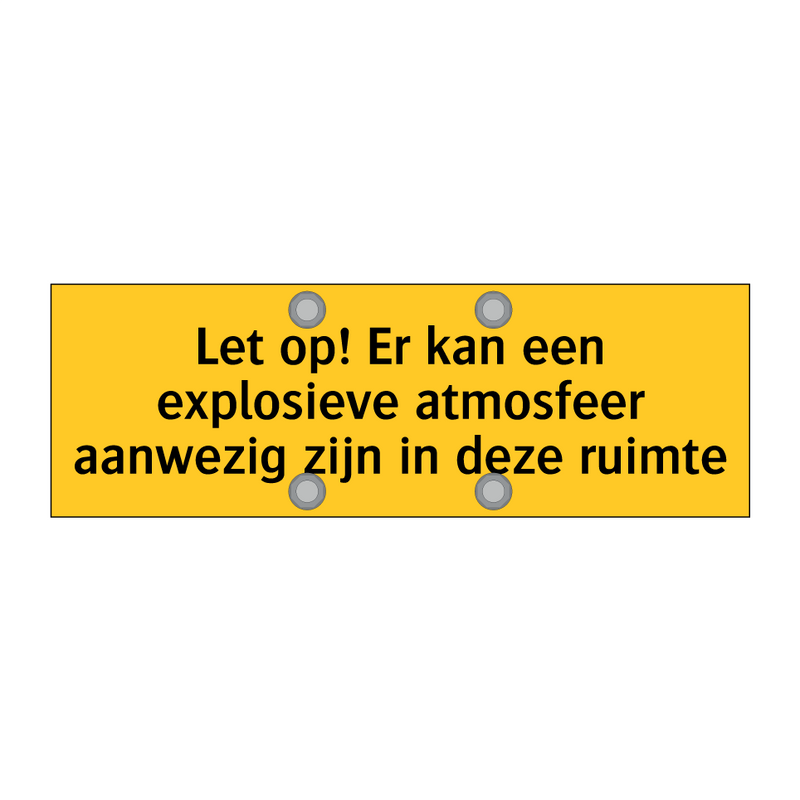 Let op! Er kan een explosieve atmosfeer aanwezig zijn /.../