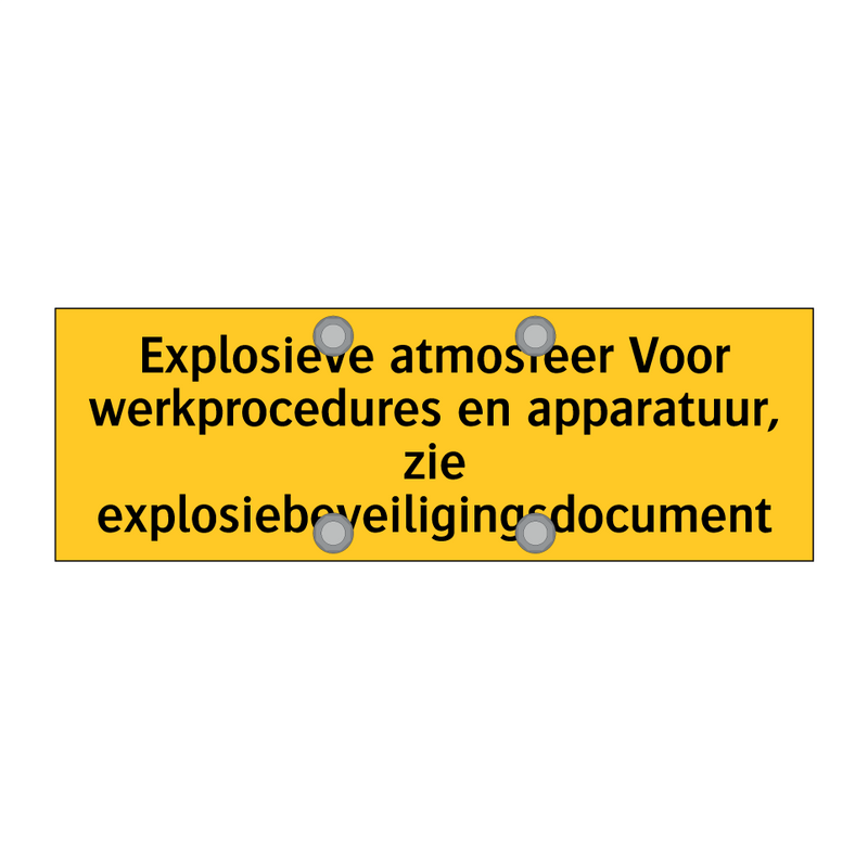 Explosieve atmosfeer Voor werkprocedures en /.../