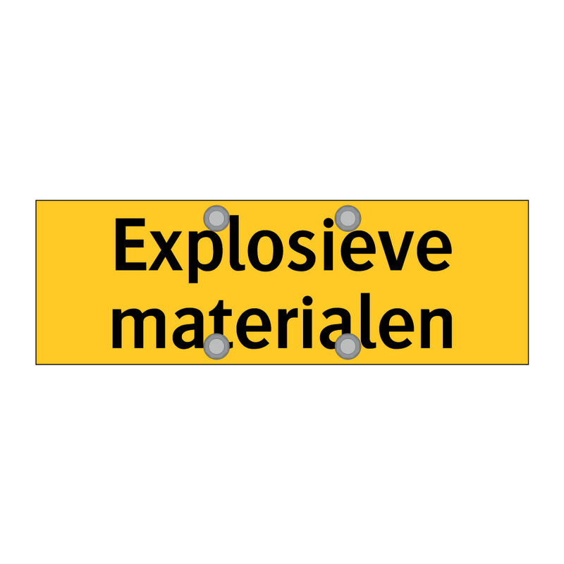 Explosieve materialen & Explosieve materialen & Explosieve materialen